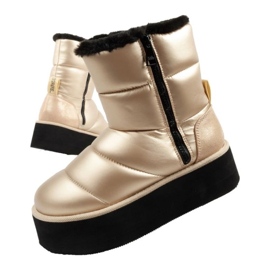 Încălțăminte, cizme de zăpadă Karl Lagerfeld Thermo KL48554HGD de aur Încălțăminte, cizme de zăpadă Karl Lagerfeld Thermo KL48554HGD de aur
