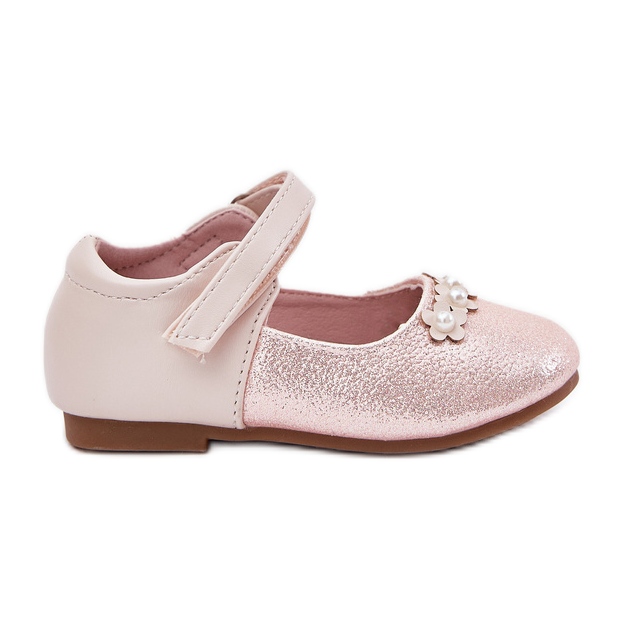 EVento Balerinele pentru copii Velcro cu flori roz EVento Balerinele pentru copii Velcro cu flori roz