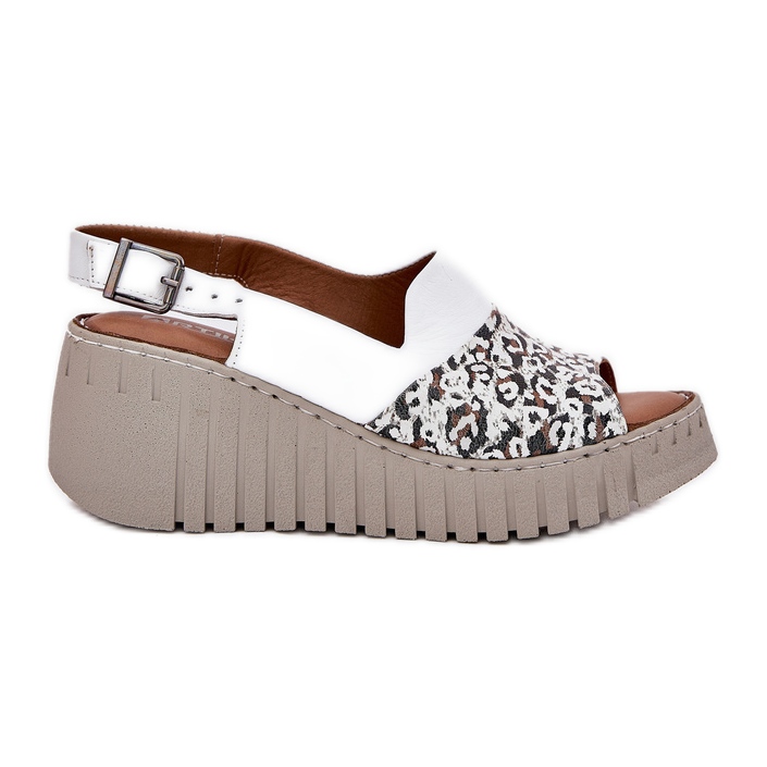 ARTIKER Sandale pentru femei din piele naturală pe Wedge Artker 56C0958 Alb ARTIKER Sandale pentru femei din piele naturală pe Wedge Artker 56C0958 Alb
