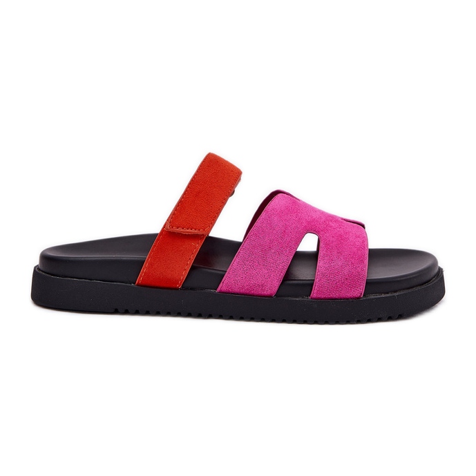 Flip -flops pentru femei cu Vinceza 17401 Veluosia Fuchsia roz