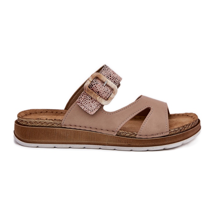 Flip -flop -uri ușoare pentru femei cu Inblu GS000055 bej Flip -flop -uri ușoare pentru femei cu Inblu GS000055 bej