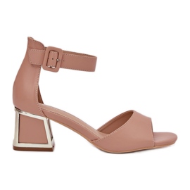 EVento Sandale pentru femei pe postul nud bej