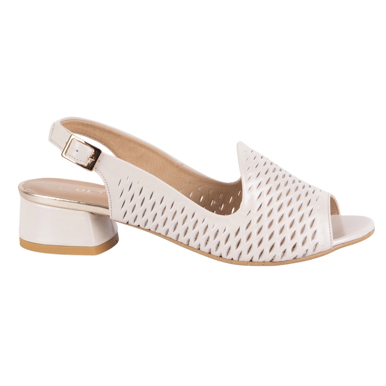 Olivier Sandale pentru piele deschisă pentru femei N1871 ECRU bej
