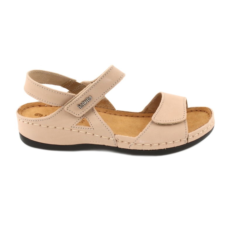 Sandale din piele pentru femei Inblu 158d102 bej