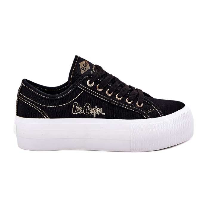 Adidaje materiale pentru femei pe platforma Lee Cooper LCW-25-31-3431L negru
