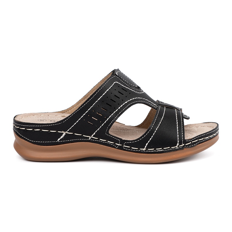 Papuci negri pentru femei negru Papuci negri pentru femei negru