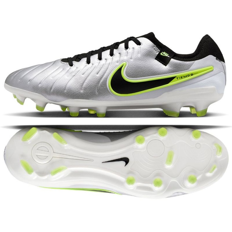 Nike Tiempo Legend 10 Pro FG DV4333-001 Pantofi de fotbal argint
