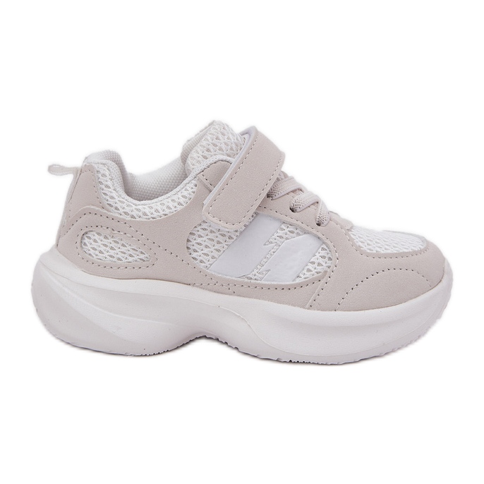 Sneakers Slowers Slochers cu Velcro alb