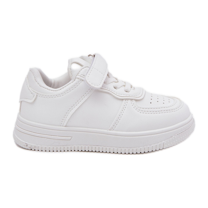 Pantofi sport pentru copii cu alb din piele eco Pantofi sport pentru copii cu alb din piele eco