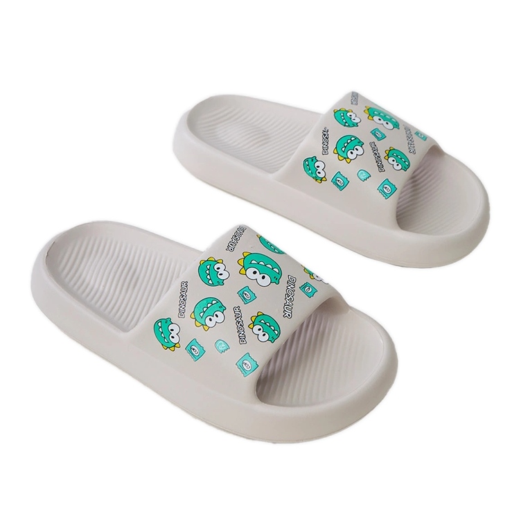 Flip -flops pentru copii gri cu imprimare