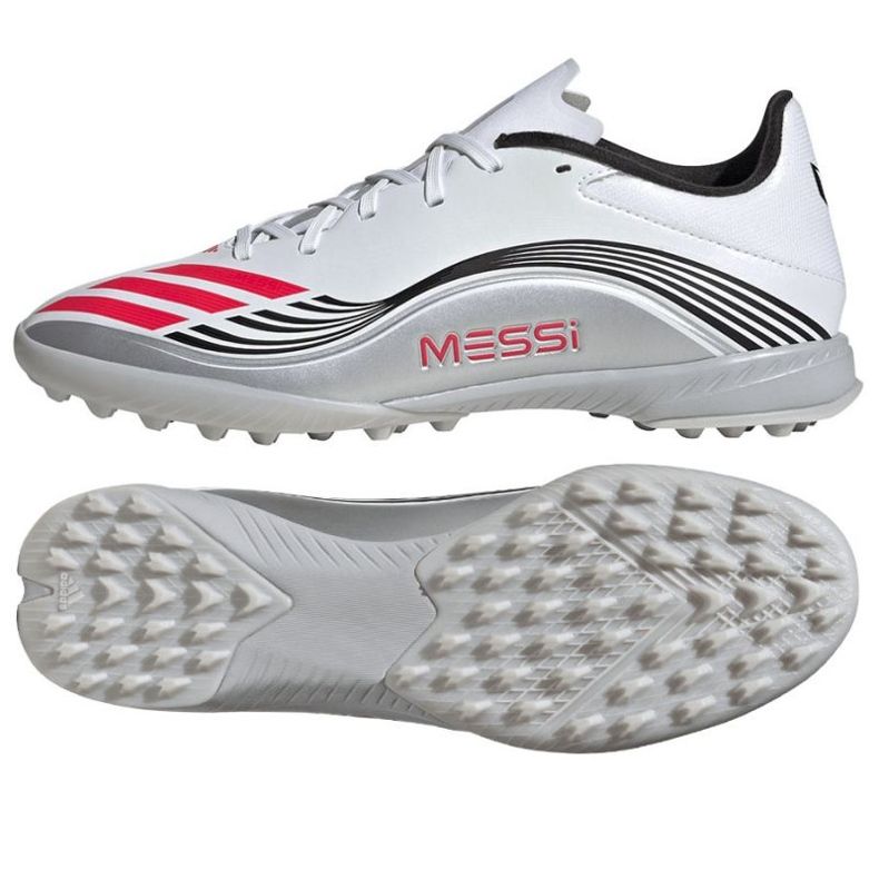 Adidas F50 Messi League TF JP7448 Pantofi de fotbal alb