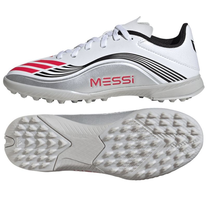 Adidas F50 Messi League JP7456 Pantofi de fotbal alb