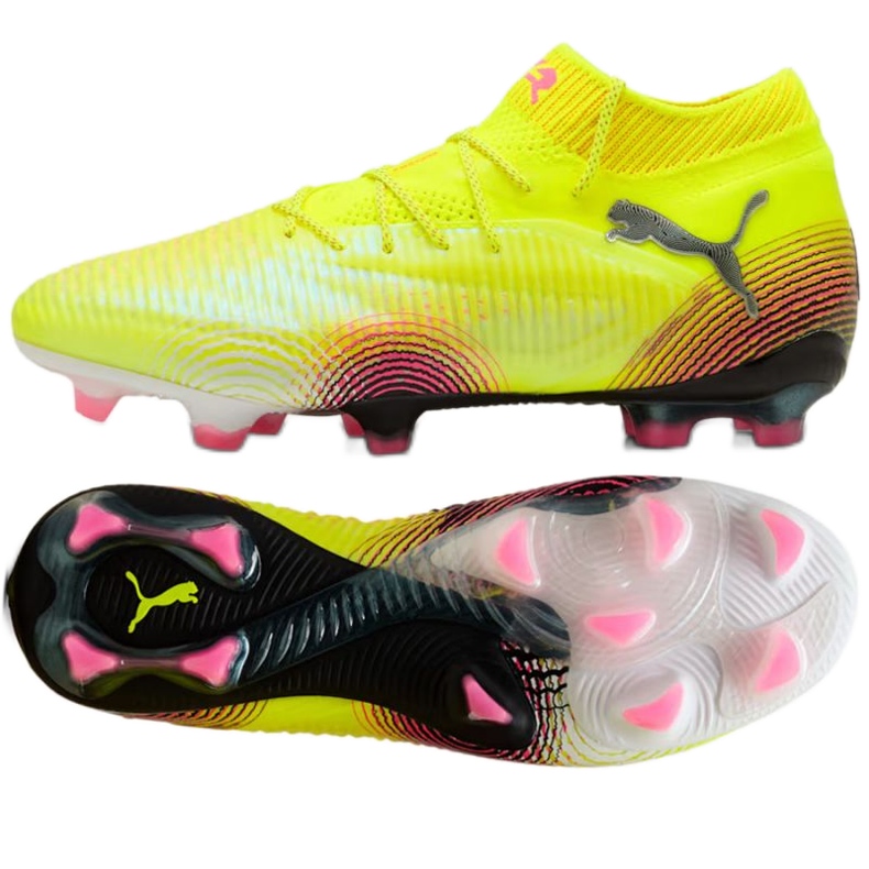 PUMA Future 8 Ultimate FG 108138-03 Pantofi de fotbal galben PUMA Future 8 Ultimate FG 108138-03 Pantofi de fotbal galben