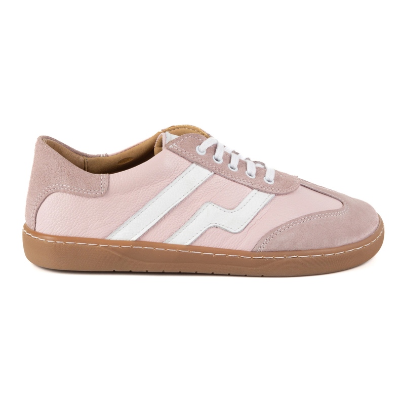 Pantofi de piele pentru femei desculți Olivier Eliza Pink roz