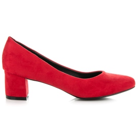 Vices New Collection Pompe clasice din piele de căprioară roșu Vices New Collection Pompe clasice din piele de căprioară roșu