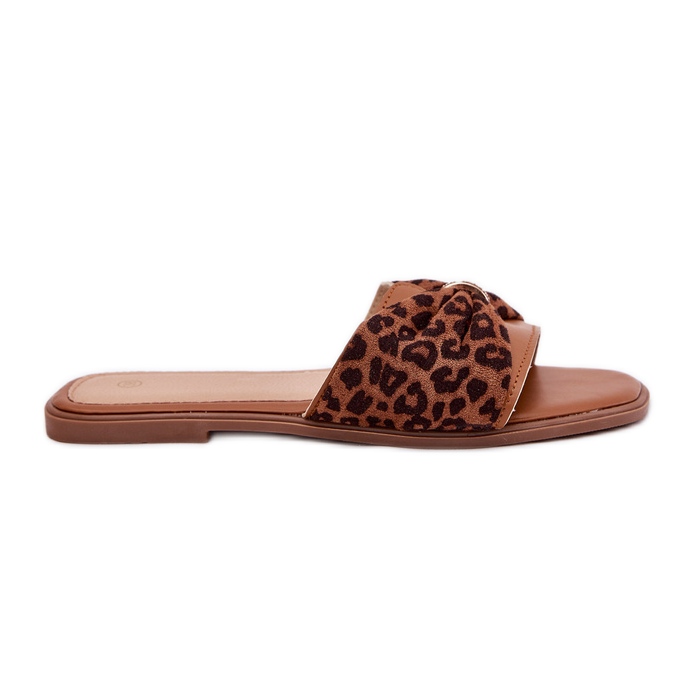 Flip -flop -uri pentru femei cu un arc de cămilă maro