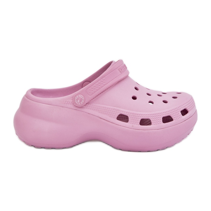 Papuci de spumă pentru femei pe o talpă masivă Big Star RR274A120 roz Papuci de spumă pentru femei pe o talpă masivă Big Star RR274A120 roz