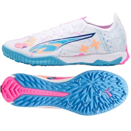 Pantofi de fotbal Puma Ultra 5 Match Vol.Up Tt 108091-01 alb