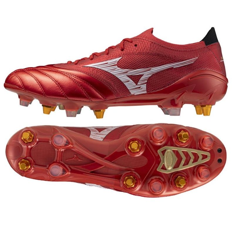 Mizuno Morelia Neo IV Beta Japan Mix SG P1GC254060 Pantofi de fotbal roșu