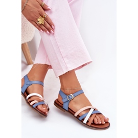 Sandale pentru femei cu Sergio Leone SK090H BLUE BLUE albastru