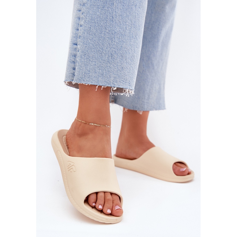 Femei 4FM00FFFLIFI093A-83S BEIGE Papuci pentru femei bej