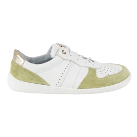Pantofi din piele desculți Olivier 1773POL - Adidaje albe și verzi minimaliste ușoare Pantofi din piele desculți Olivier 1773POL - Adidaje albe și verzi minimaliste ușoare