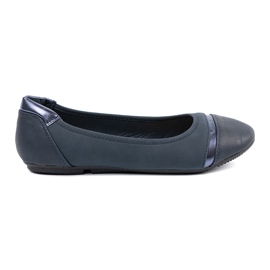 Ballerine albastre bleumarin albastru