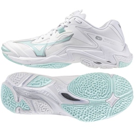 Mizuno Wave Lightning Z8 V1GC240045 Pantofi de volei alb Mizuno Wave Lightning Z8 V1GC240045 Pantofi de volei alb