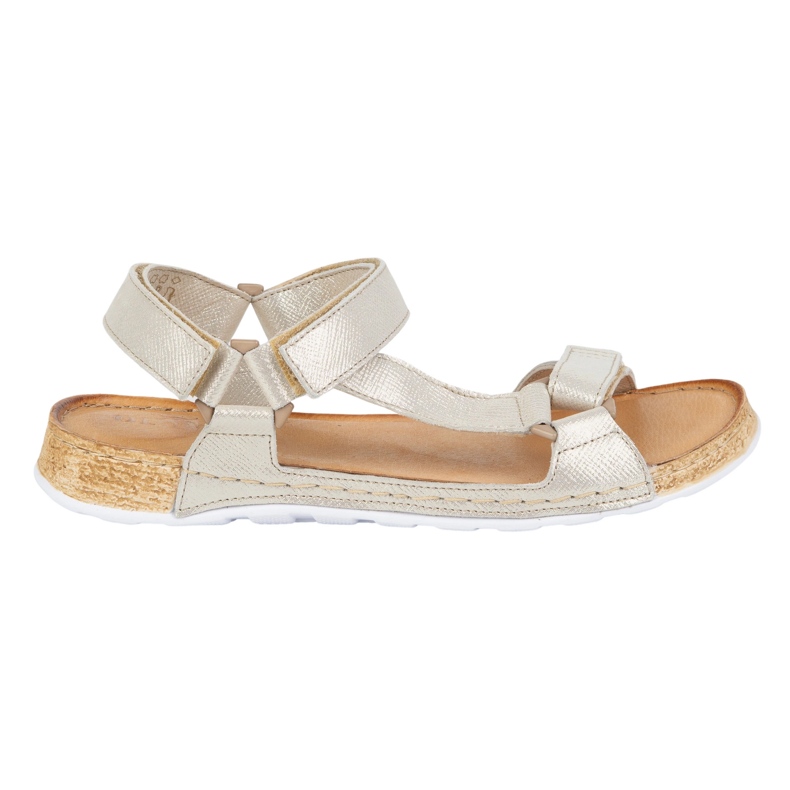 Olivier Sandale pentru femei desculță din piele Kallia, care se desparte de aur