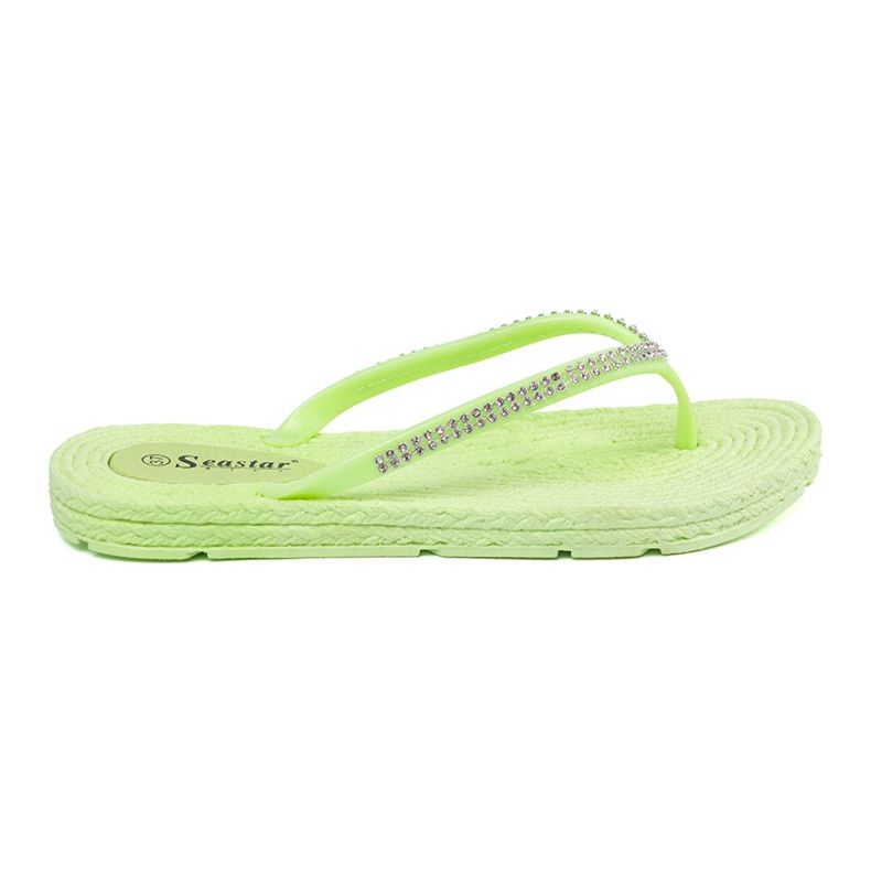 Seastar Flip -flip -flops cu zirconi verde Seastar Flip -flip -flops cu zirconi verde