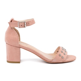 Seastar Sandale pe o postare cu știfturi