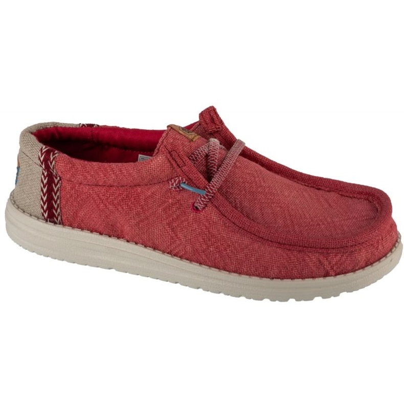 Hey Dude Hei tipule Wally Jute M 43085-79B Pantofi roșu