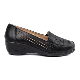Shelvt Pantofi pentru femei negri Openwork negru