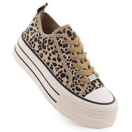 Adidași joși pe o platformă leopard Beige News 9157 bej Adidași joși pe o platformă leopard Beige News 9157 bej