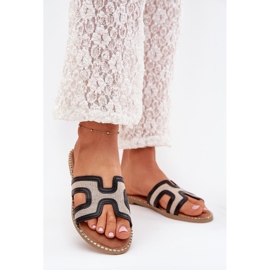 Boto Flip -flop -uri plate pentru femei negre Vereya negru