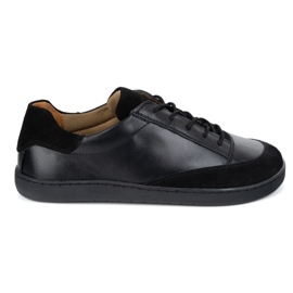 Pantofi bărbați desculți din piele naturală Olivier Reno Black Pantofi bărbați desculți din piele naturală Olivier Reno Black