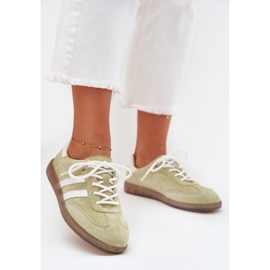 Boto Adidași cu piele joasă pentru femei ISMINA verde