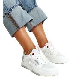 Cross Jeans Blugi de adidași pentru sporturi albe pentru femei Cross Jeans Blugi de adidași pentru sporturi albe pentru femei