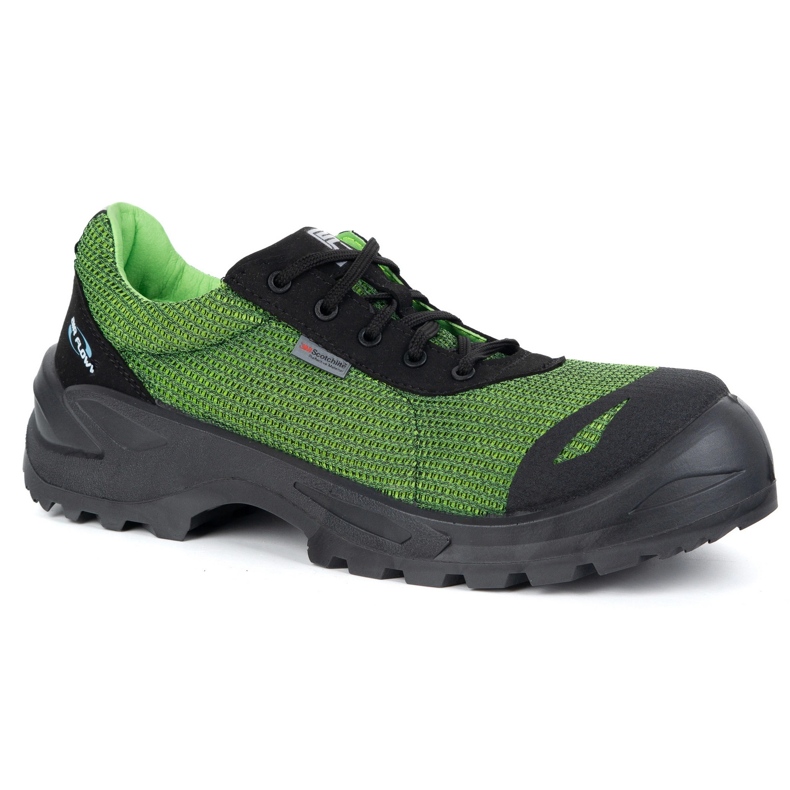 Fagum-Stomil Pantofi din piele pentru bărbați 1172p Raptor Black S1 Fo Sr Aramid 3D verde