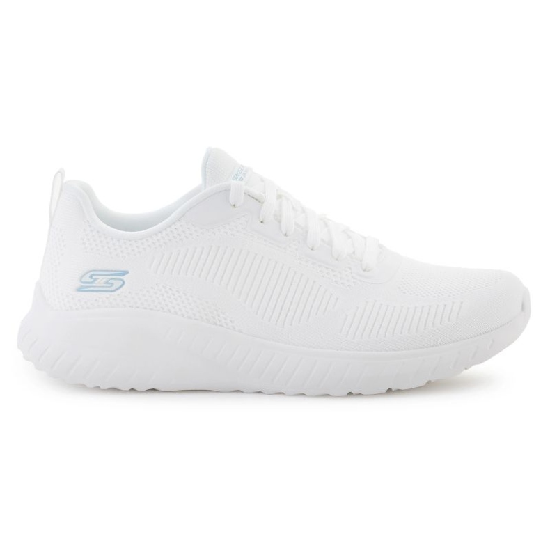 Skechers Bobs Squad Chaos cu fața pantofilor în 117209-offt alb