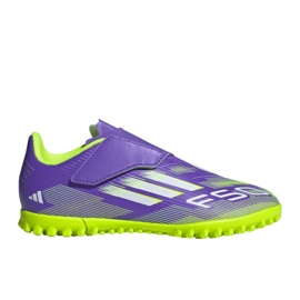 Adidas F50 Club Vel TF JR JI0034 Pantofi de fotbal violet Adidas F50 Club Vel TF JR JI0034 Pantofi de fotbal violet