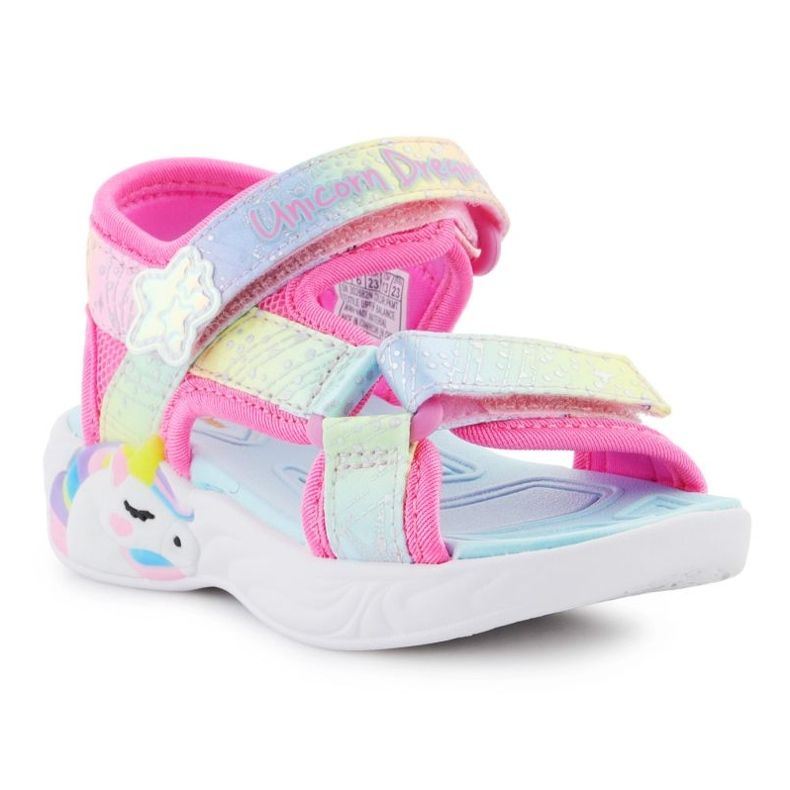 Sandale Skechers s-Lights unicorn Dreams Sandal-Majestic Bliss Jr 302682N-PKMTT roz Sandale Skechers s-Lights unicorn Dreams Sandal-Majestic Bliss Jr 302682N-PKMTT roz