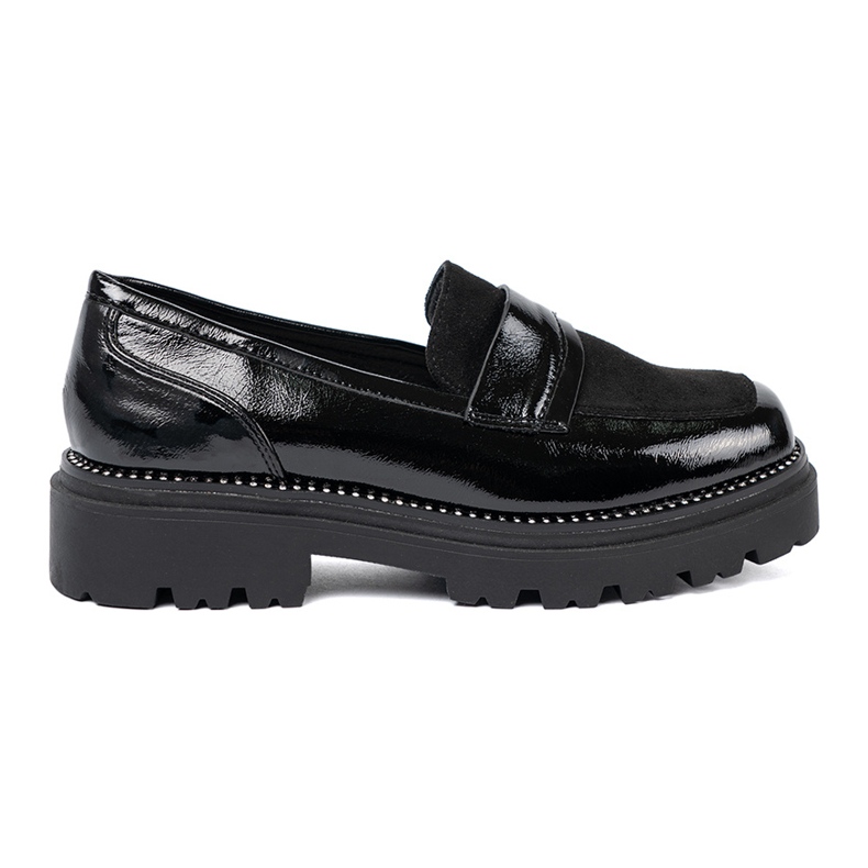 Goodin Plăceri lăcuiți cu știfturi negru