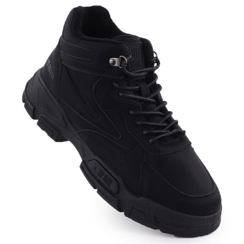 Pantofi sport pentru bărbați pentru gleznă izolată Black Big Star OO174582
