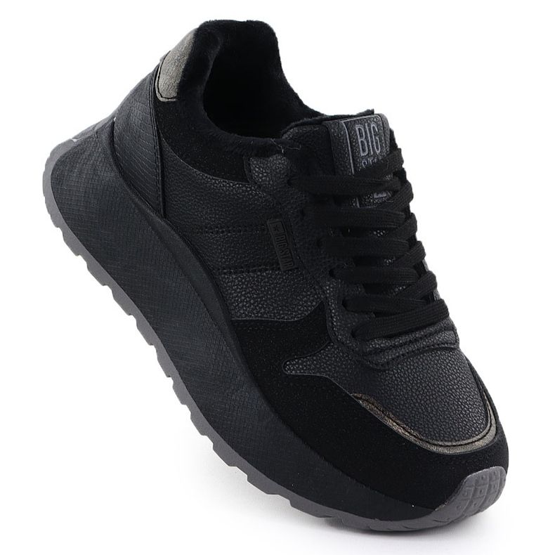 Pantofi izolați pe platforma Black Big Star SS274007