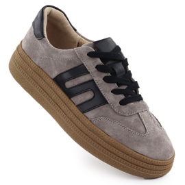 Pantofi pentru femei Sneakers adidași Taupe Filippo DP7114