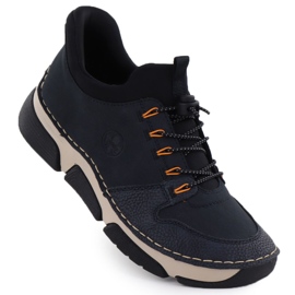 Adidași pentru încălțăminte pentru femei confortabile Navy Rieker 45963-14 Adidași pentru încălțăminte pentru femei confortabile Navy Rieker 45963-14