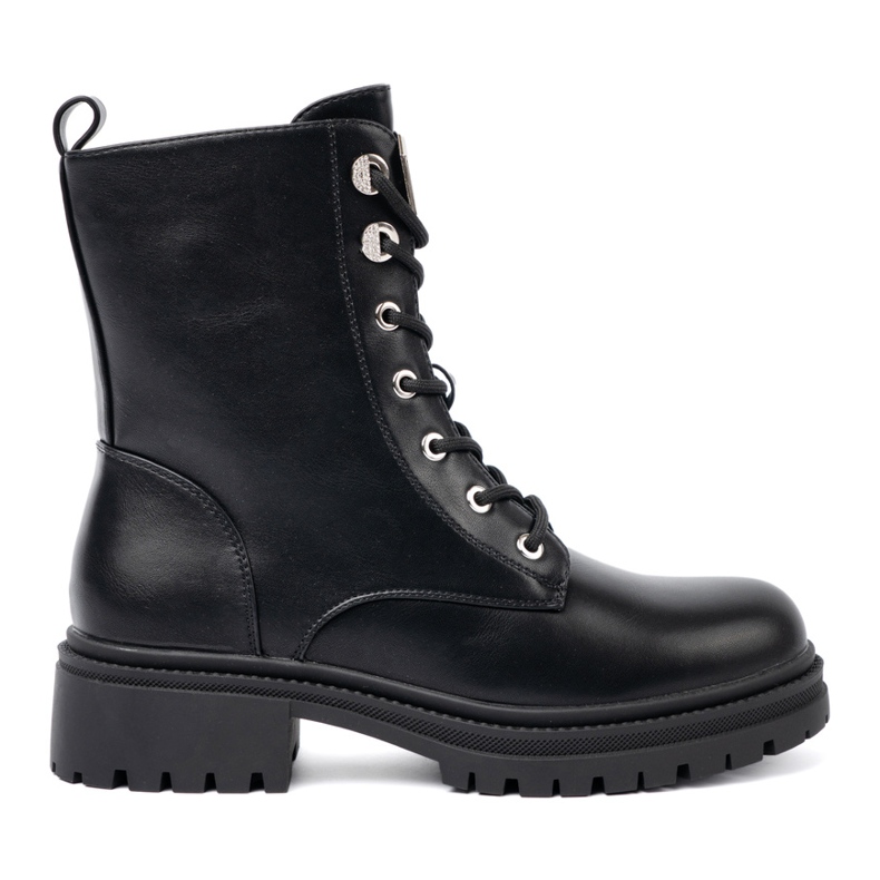 Shelvt Pungi cu dantelă neagră cu decorare metalică negru Shelvt Pungi cu dantelă neagră cu decorare metalică negru