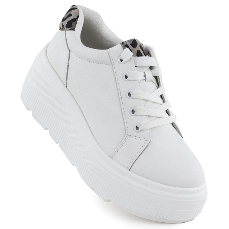 Pantofi pe platforma Vinceza din 89144 Jan418b alb