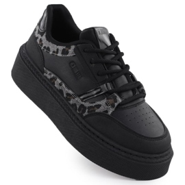 Pantofi sport pe platforma Big Star din SS274358 INT2167B negru Pantofi sport pe platforma Big Star din SS274358 INT2167B negru